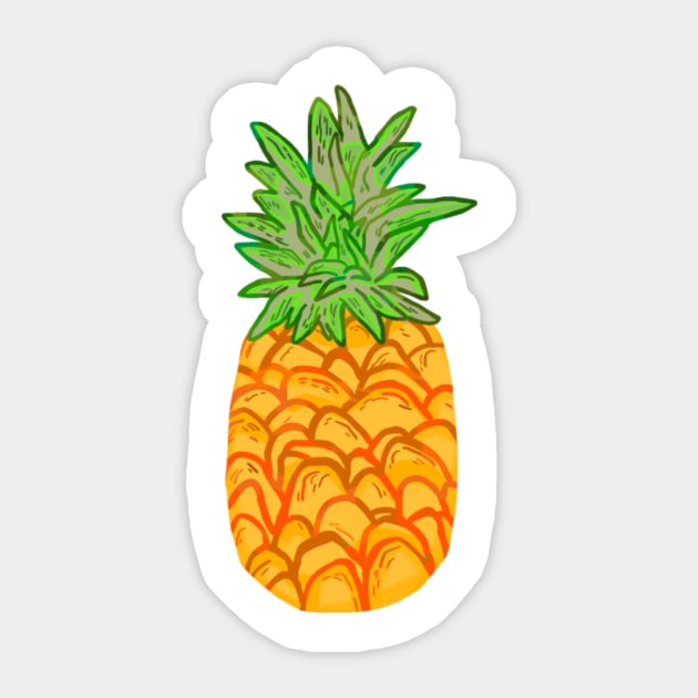 Pineapple Sticker by slugspoon